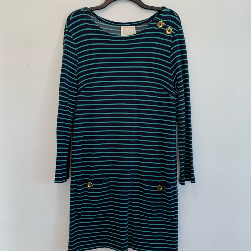 Sail To Sable Striped Shift Dress